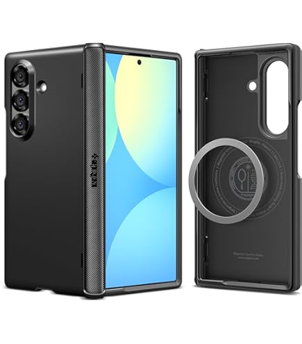 POETIC Revolution Flex Galaxy Z Fold 7用ケース [折りたたみ式キックスタンド付き][ヒンジ保護][MagSafe対応] フルボディ耐衝撃 Galaxy Amazon.co.jp: POETIC Revolution Flex Galaxy Z Fold 7用ケース